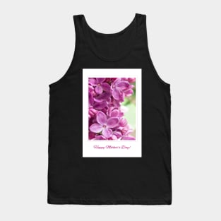 Purple Lilac for Mother's Day Greeting Card Tank Top